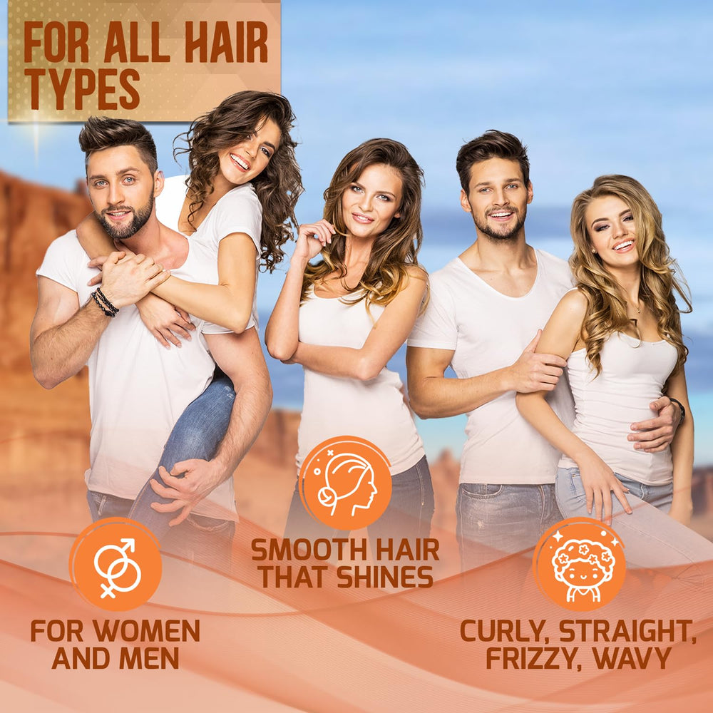 Pure Nature Lux Spa after-wash routine image suggesting easy styling