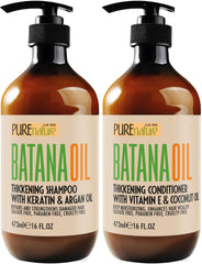 PURE NATURE LUX SPA Batana Oil Shampoo bottle for fuller, voluminous hair