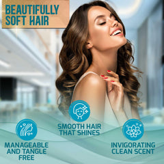 Pure Nature Lux Spa biotin conditioner bottle ready for daily use.