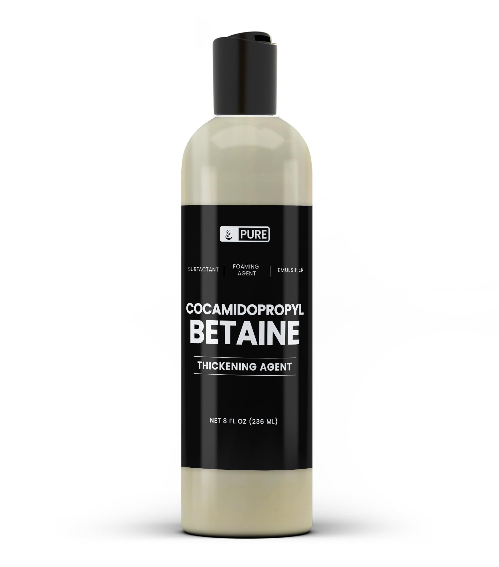 PURE ORIGINAL INGREDIENTS Cocamidopropyl Betaine bottle highlights pure, coconut-derived cleansing power for gentle formulations