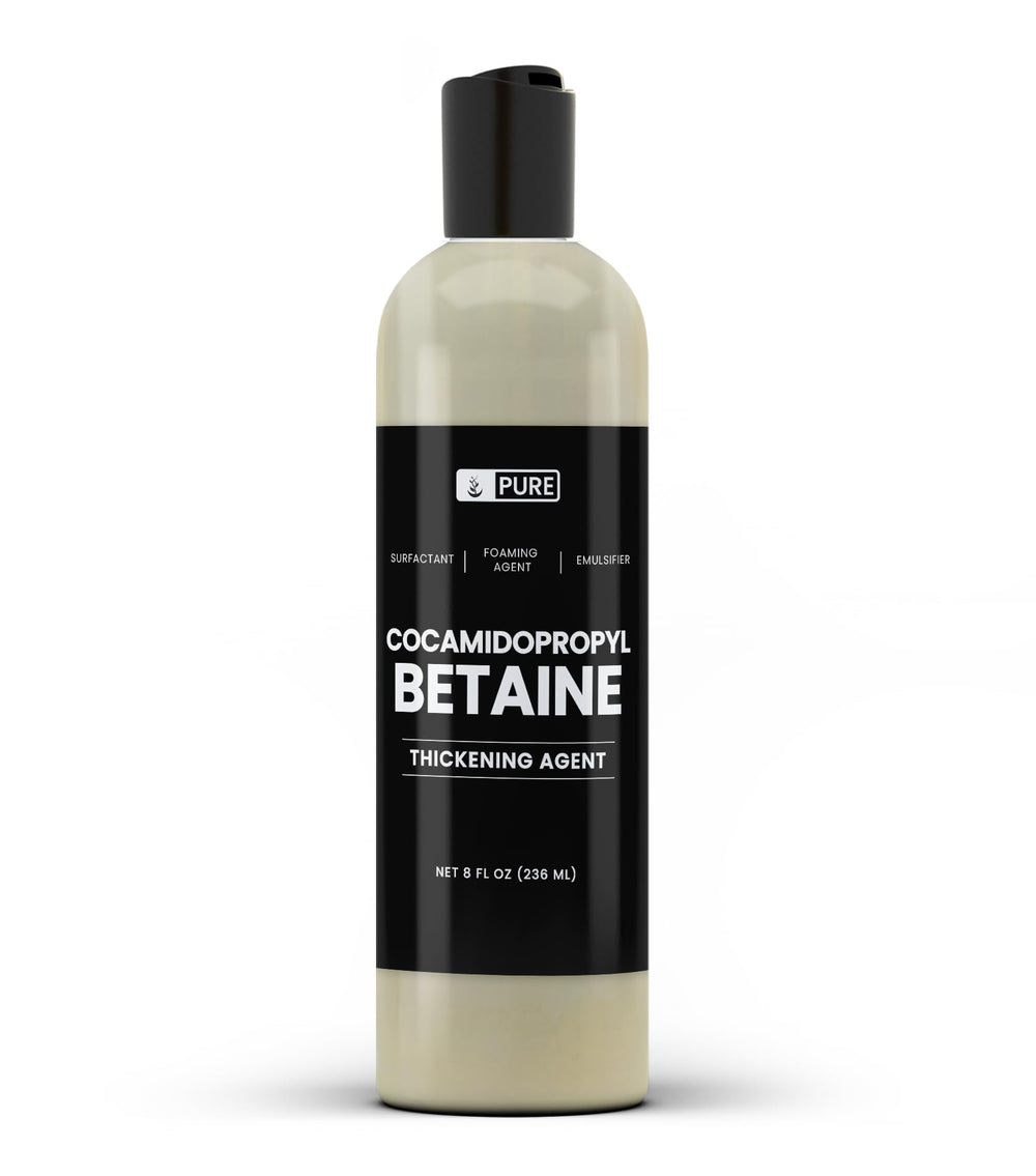 PURE ORIGINAL INGREDIENTS Cocamidopropyl Betaine bottle highlights pure, coconut-derived cleansing power for gentle formulations