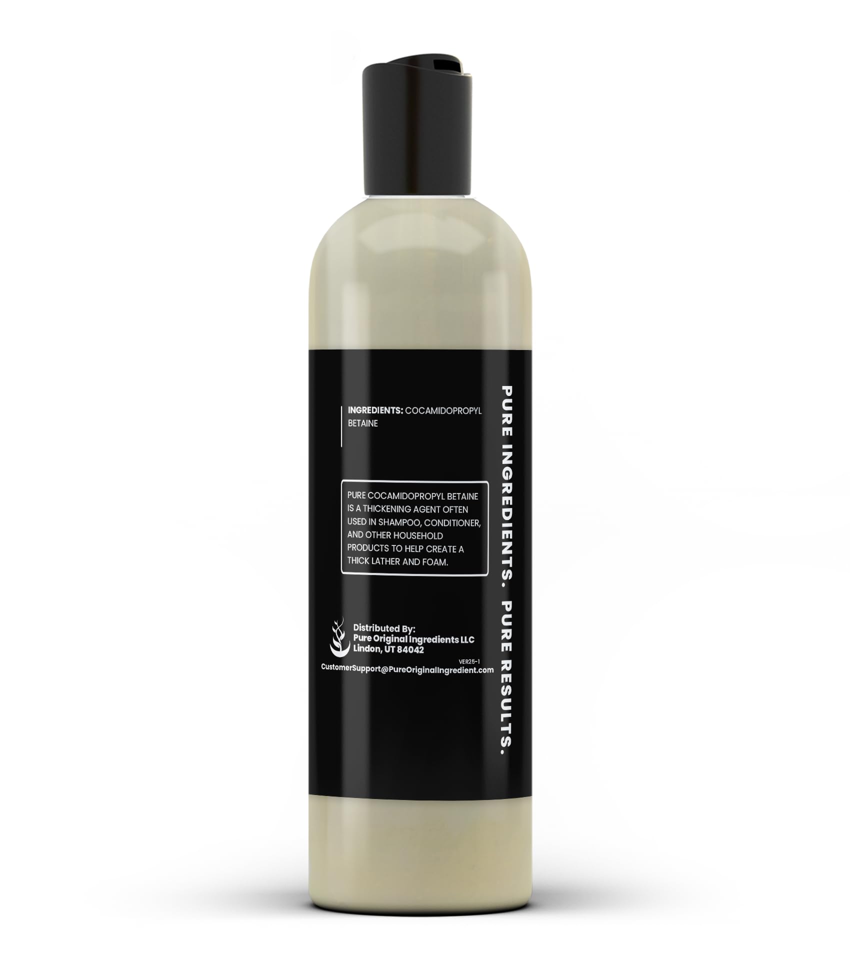 PURE ORIGINAL INGREDIENTS label close-up shows additive-free composition for clean-label products