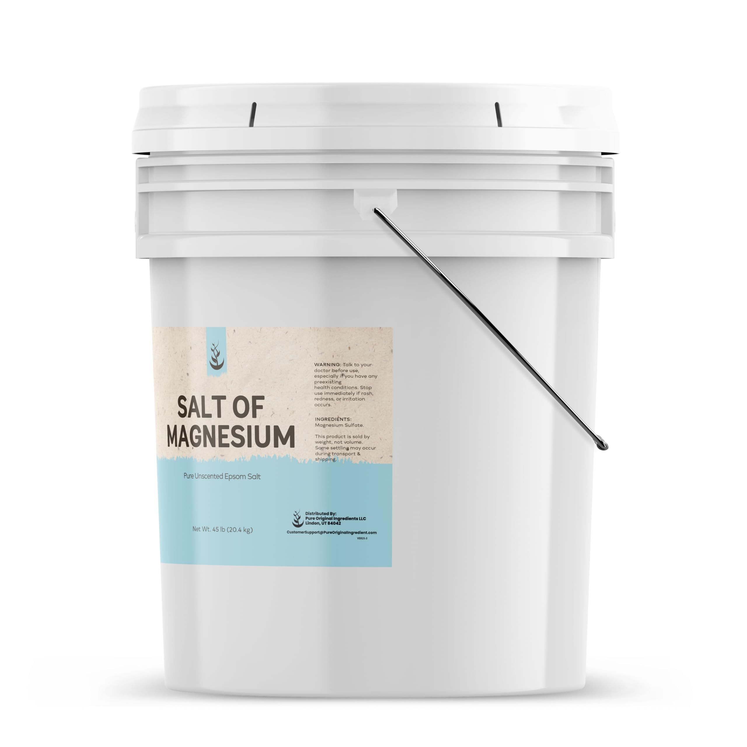 Pure Original Ingredients Epsom salt bath soak setup for self-care routines.