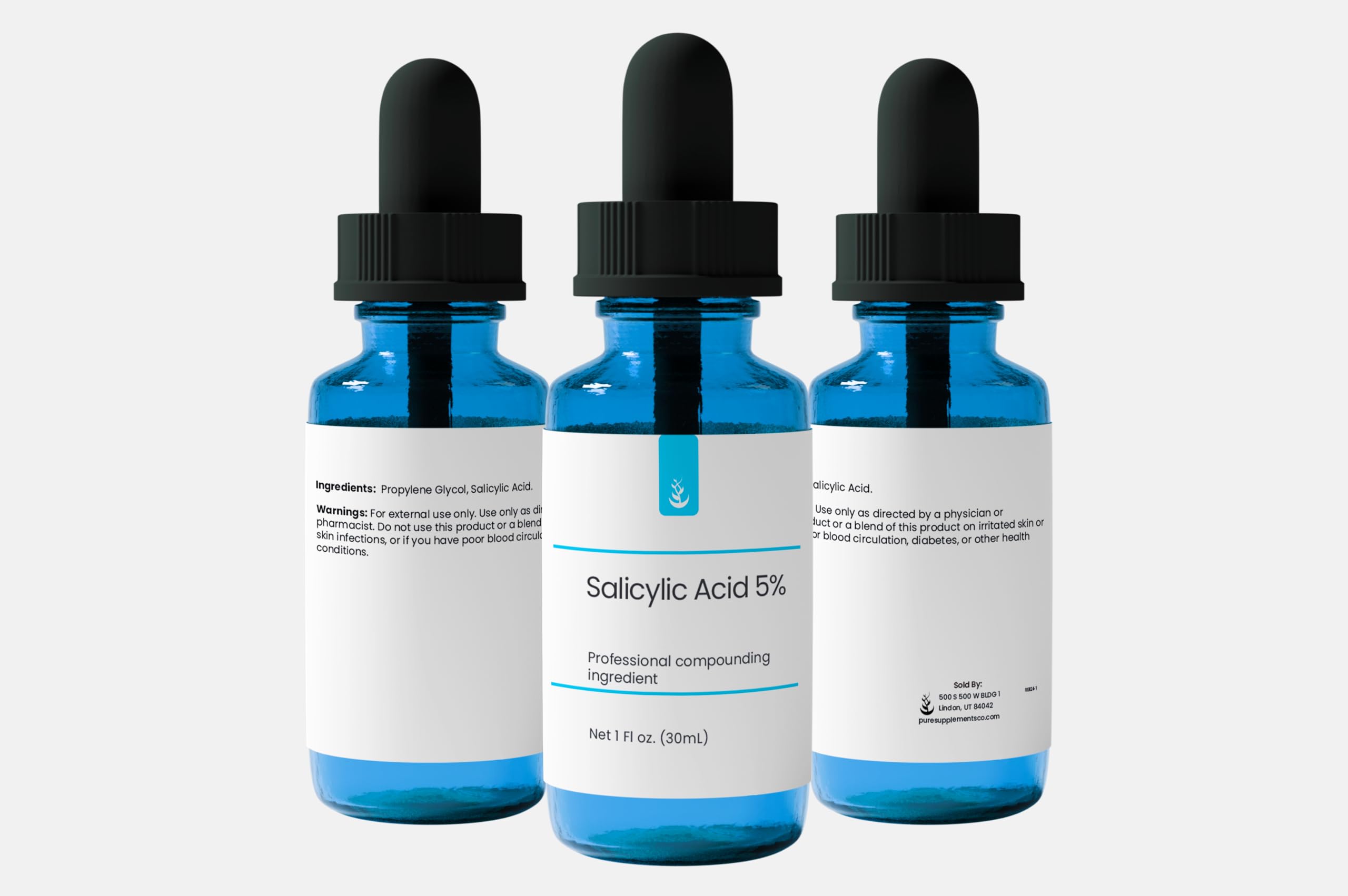 Clear liquid close-up from Pure Original Ingredients bottle ready for routine use.