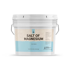 Pure Original Ingredients Salt of Magnesium in a resealable bucket for easy storage