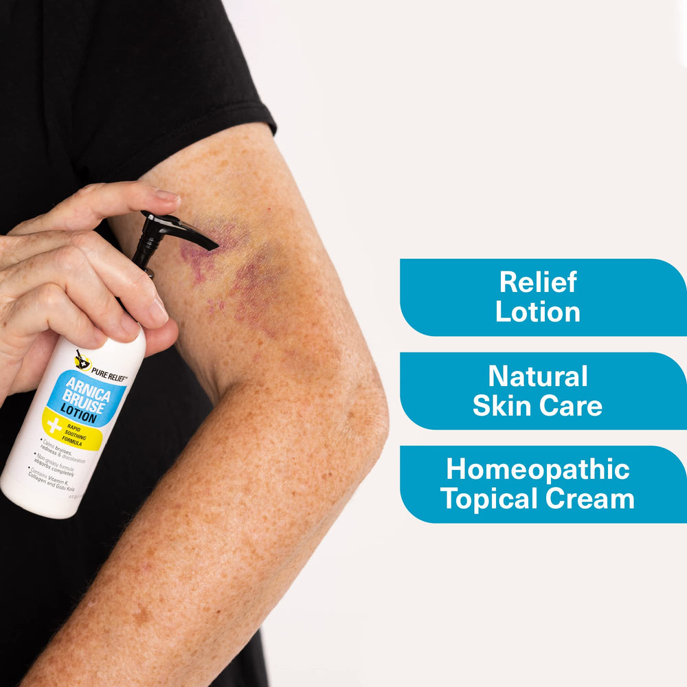 Pure Relief Arnica Cream moisturizes dry skin.
