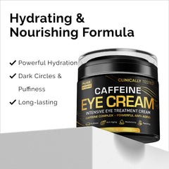 Pure Research caffeine eye cream is lightweight and non-sticky