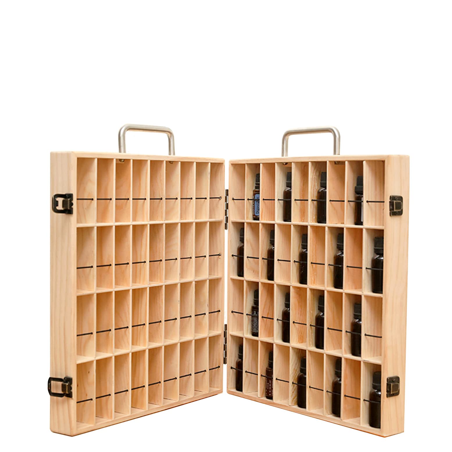 Pure Vie essential oil storage box with durable wooden build for organized bottles