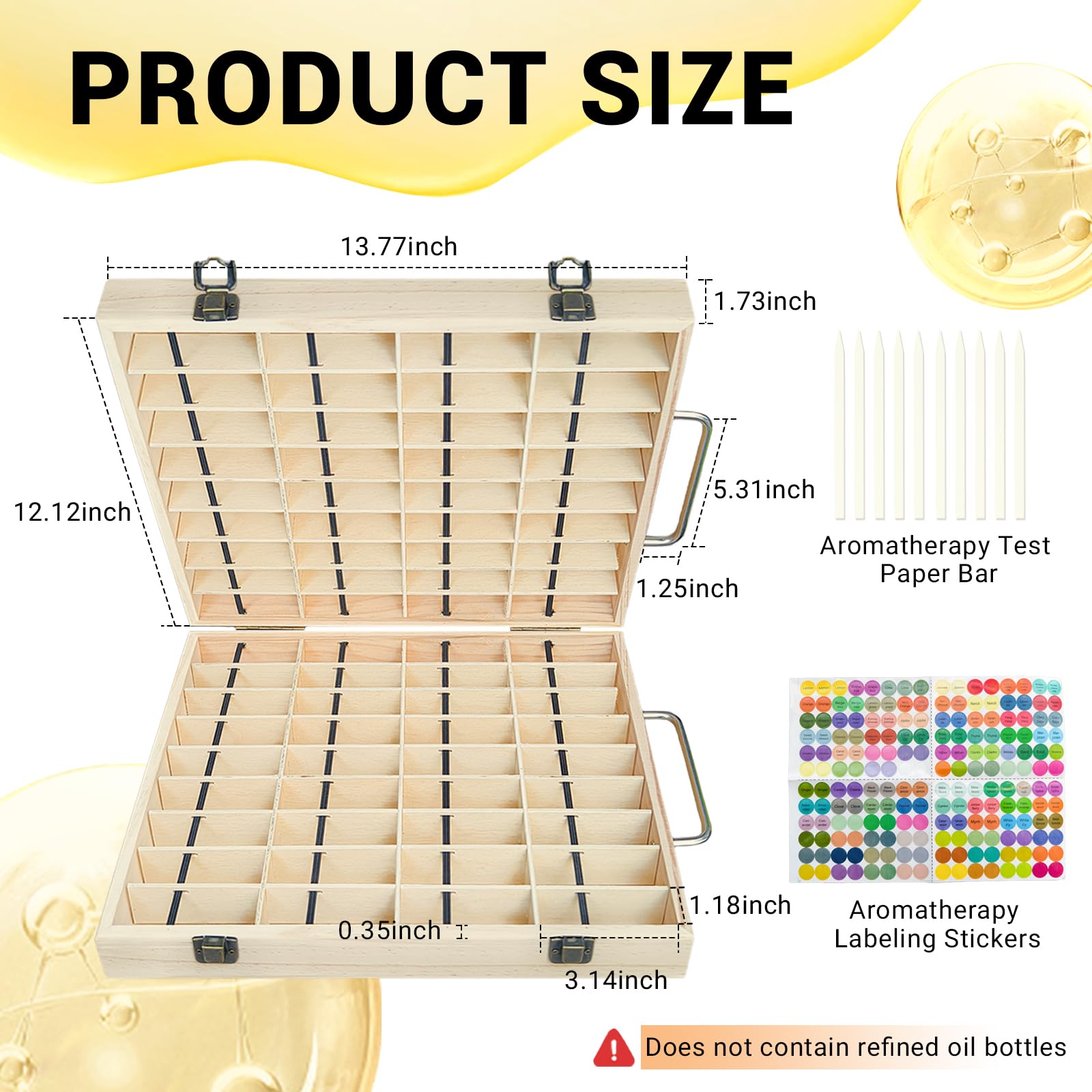 Pure Vie natural finish box adds elegant storage for essential oils