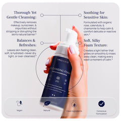 Pureance Cleansing Foam silky-foam texture supports gentle cleansing for sensitive skin