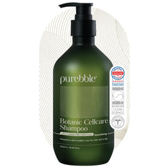 PUREBBLE Nourishing Botanic Cellcare Shampoo bottle with silky lather for daily nourishment