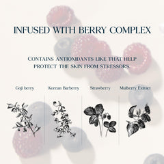 Purebble goji berry extract suggesting antioxidant protection.