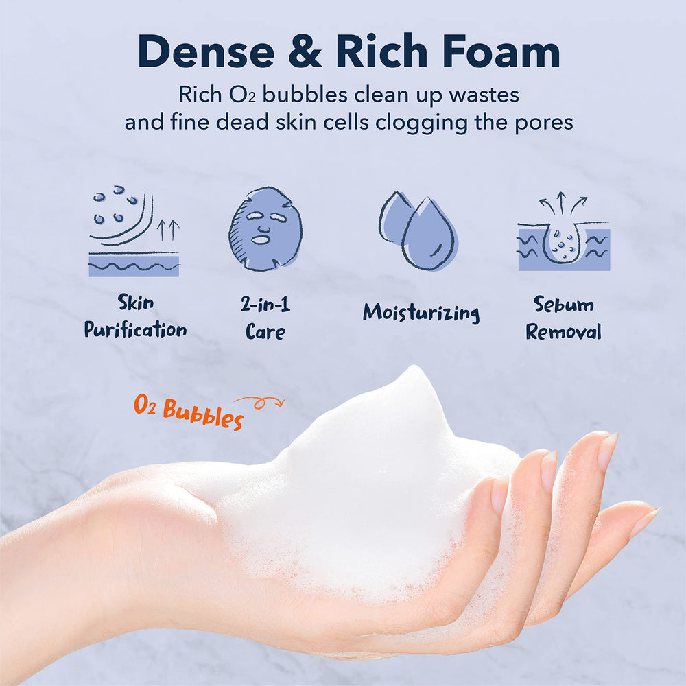 Purederm Deep Purifying Pink O2 Bubble Mask bubbles close-up during reaction.