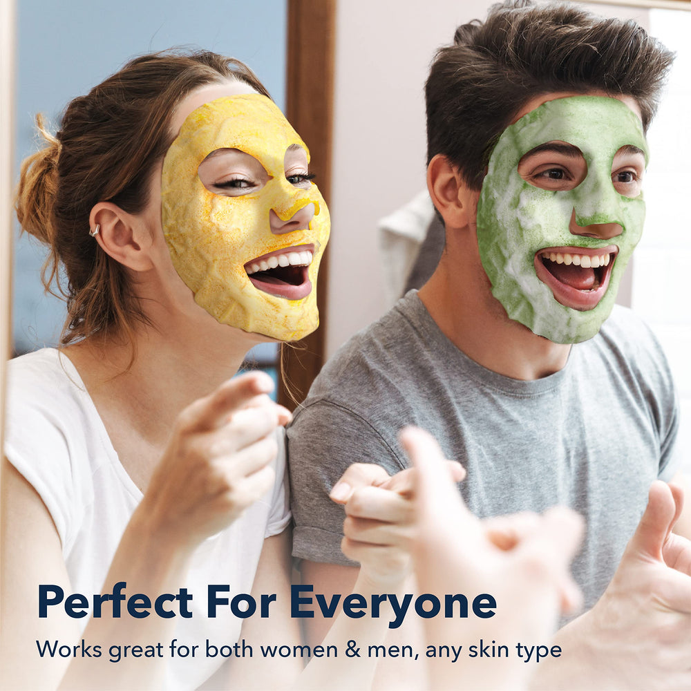 Purederm Deep Purifying Pink O2 Bubble Mask pack opened with sheet ready to apply.