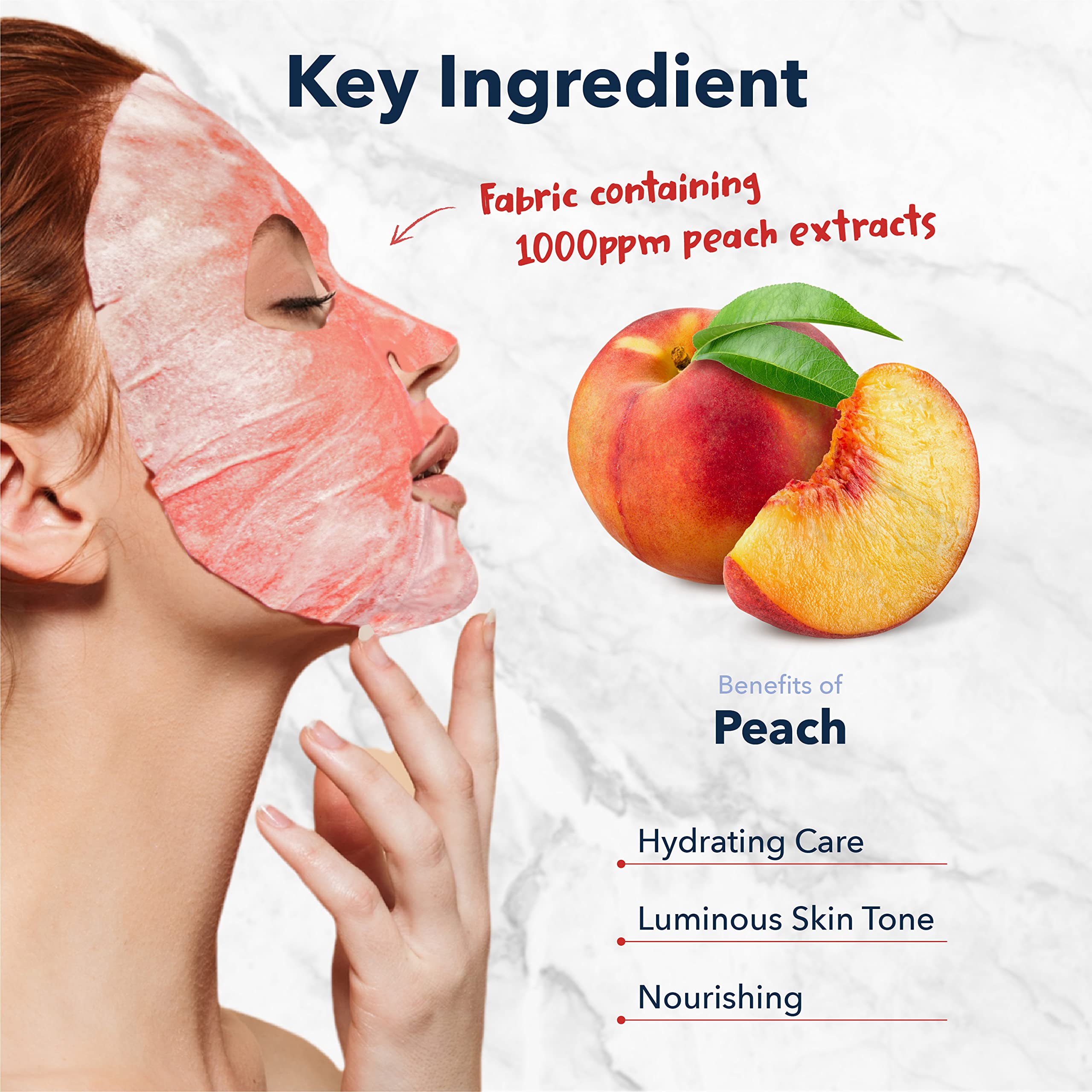 Purederm Deep Purifying Pink O2 Bubble Mask Peach pack side highlighting nutrient-rich ingredients.