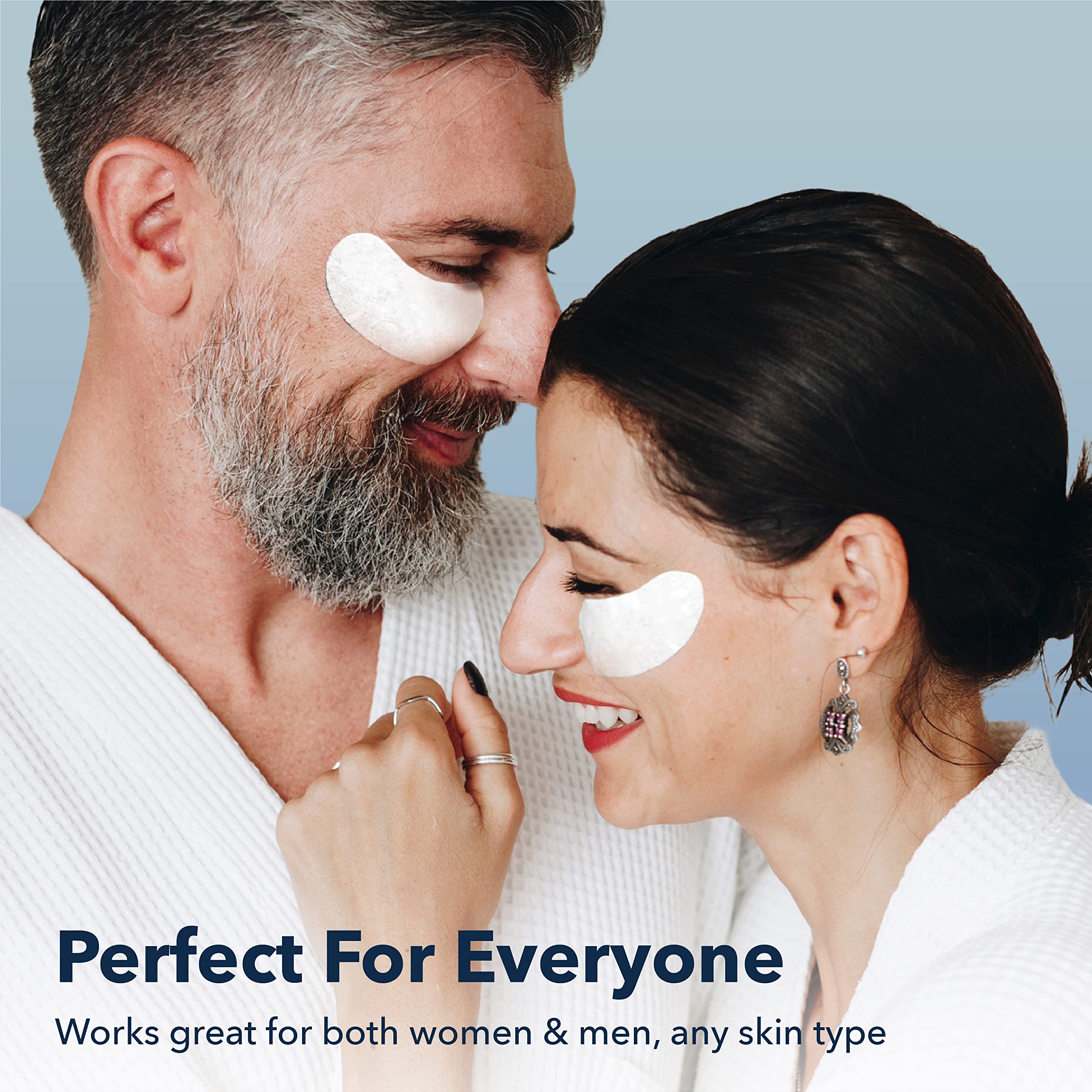 Purederm Deluxe collagen eye mask pack open, showing individual sheets.
