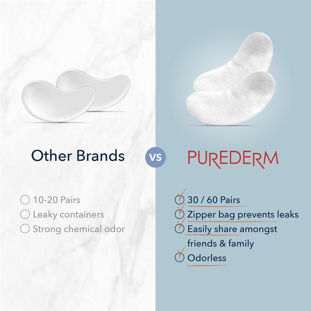 Purederm Deluxe collagen eye mask sheets inside the box, ready to use.