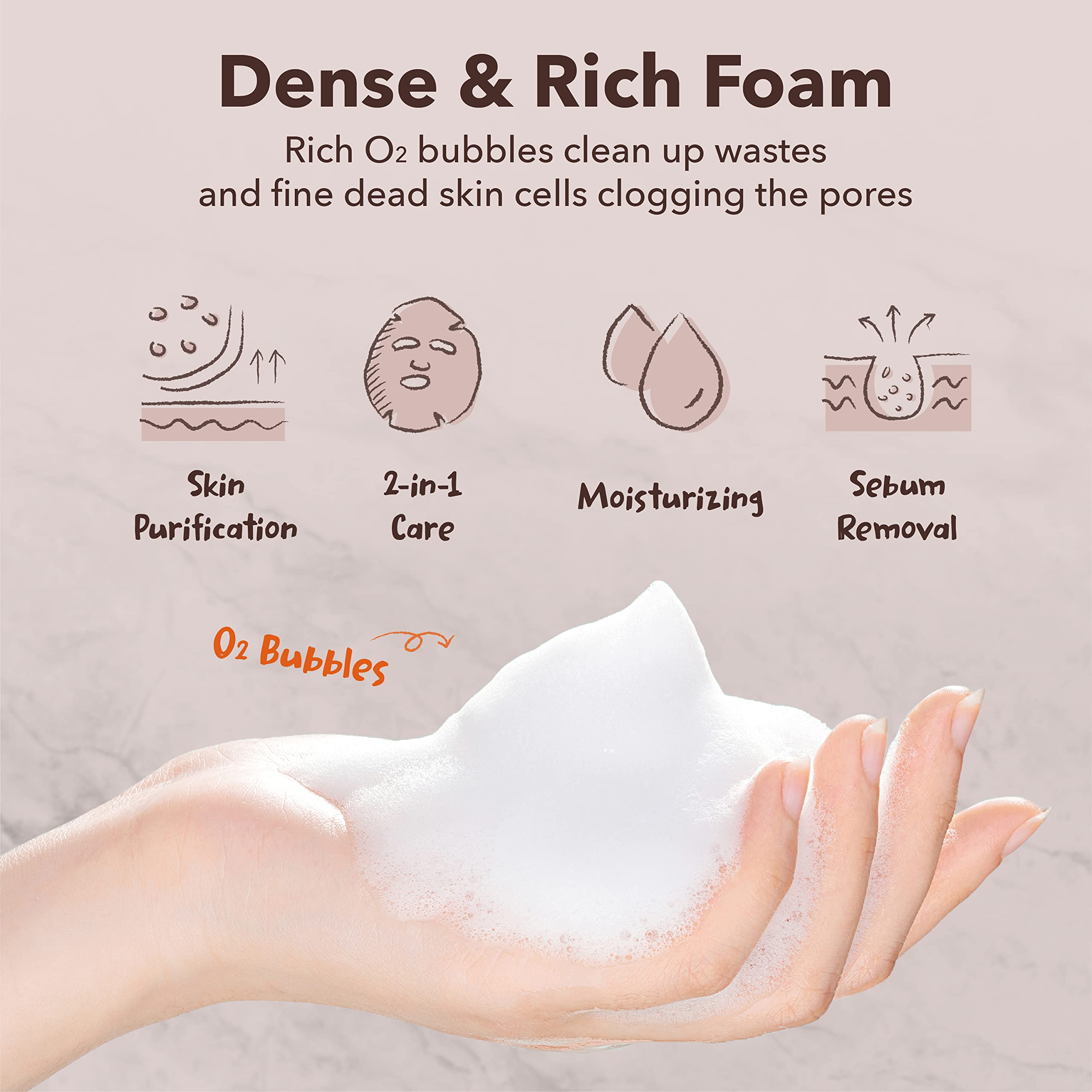 Applied Purederm mask on face showing easy coverage