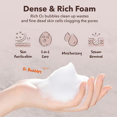 Applied Purederm mask on face showing easy coverage