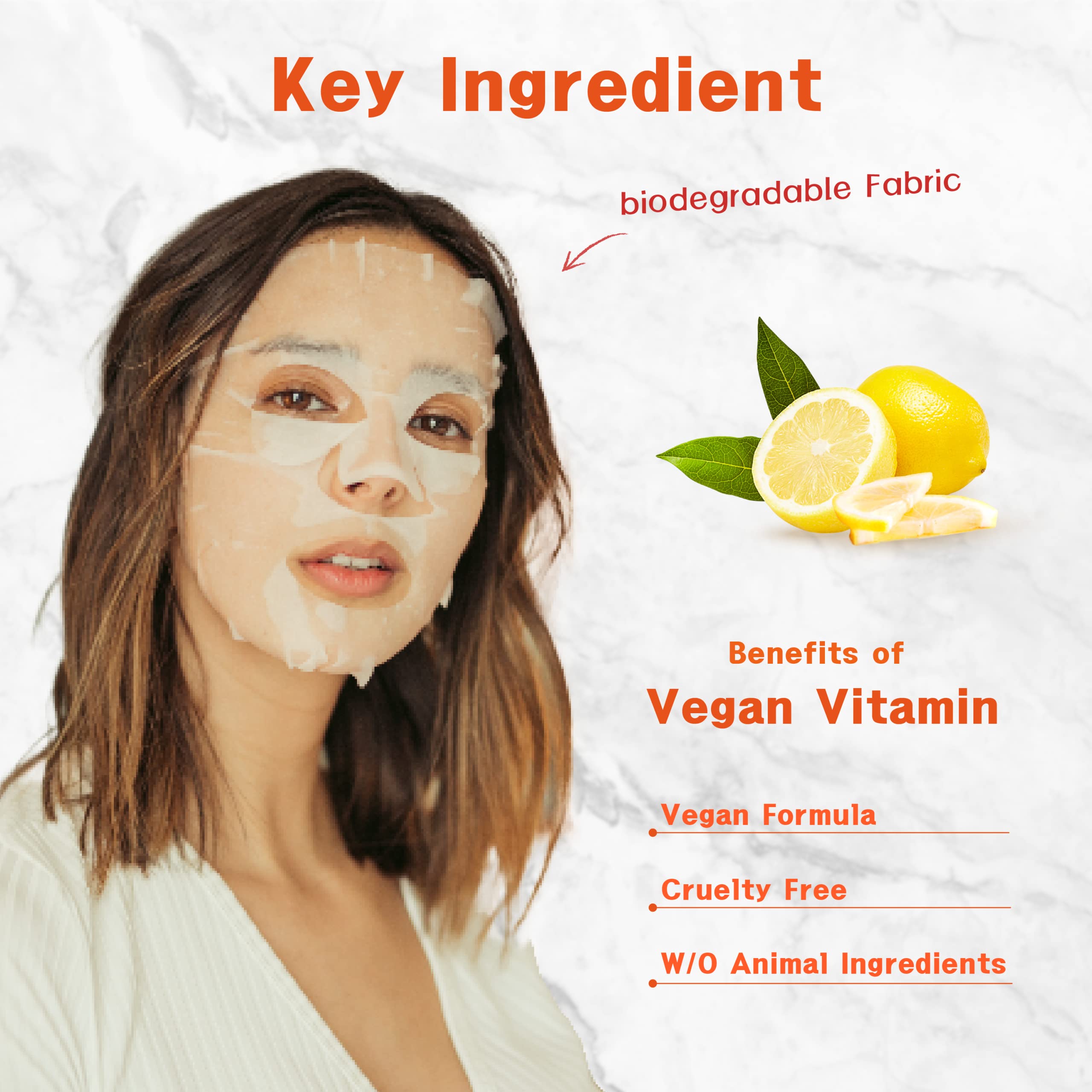 Purederm vegan vitamin sheet mask unfolded and ready for use