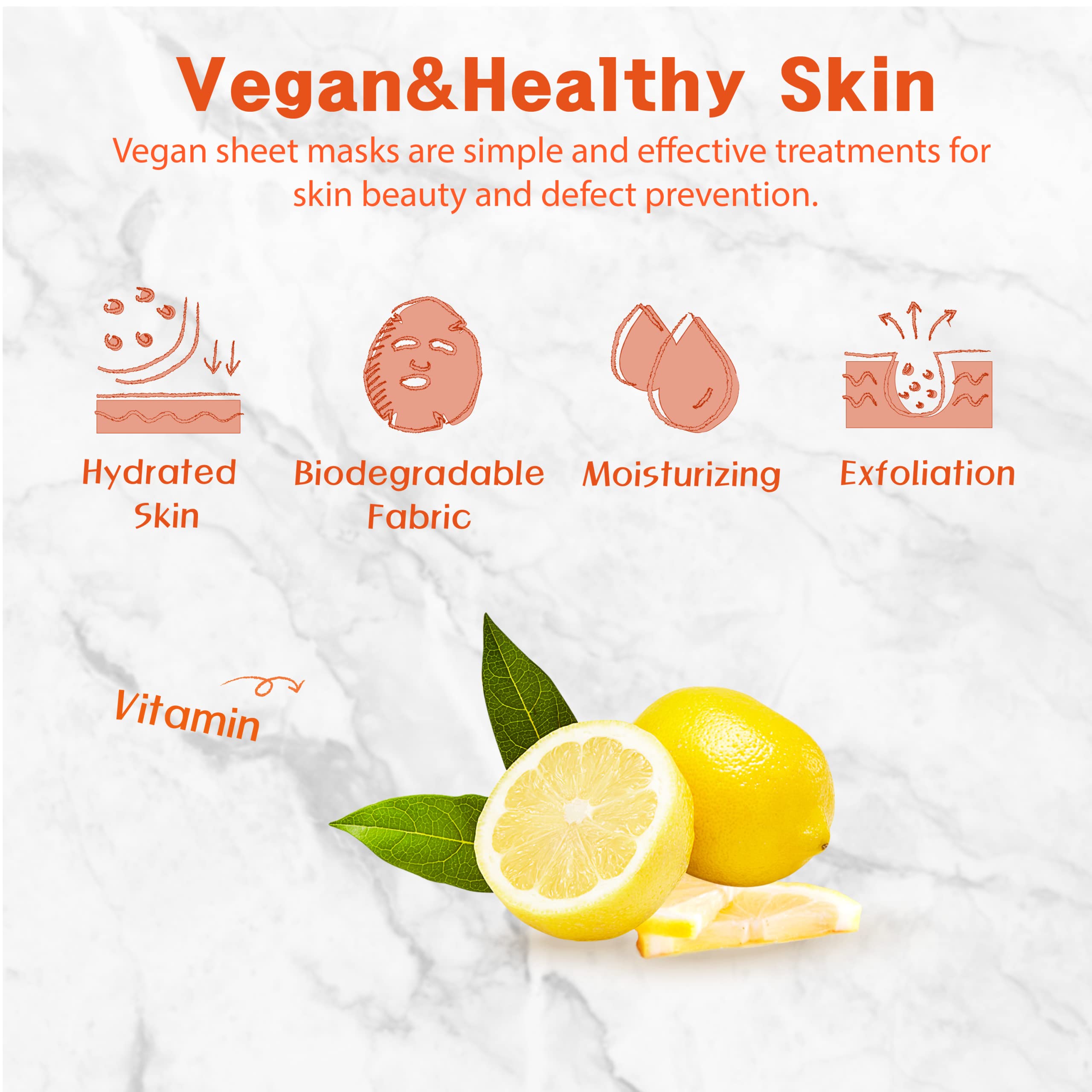 Purederm vitamin C citrus ingredients with tangerine and lemon for vitality