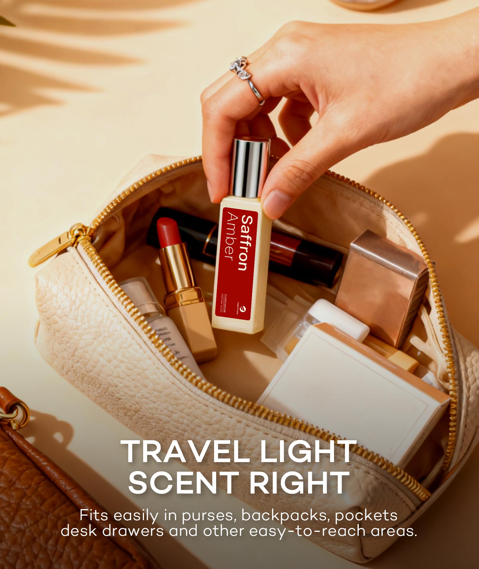 Purefittech travel size pack fits easily in pockets and purses.