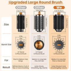PUREGUST large round brush for damp hair delivers quick volume and lift
