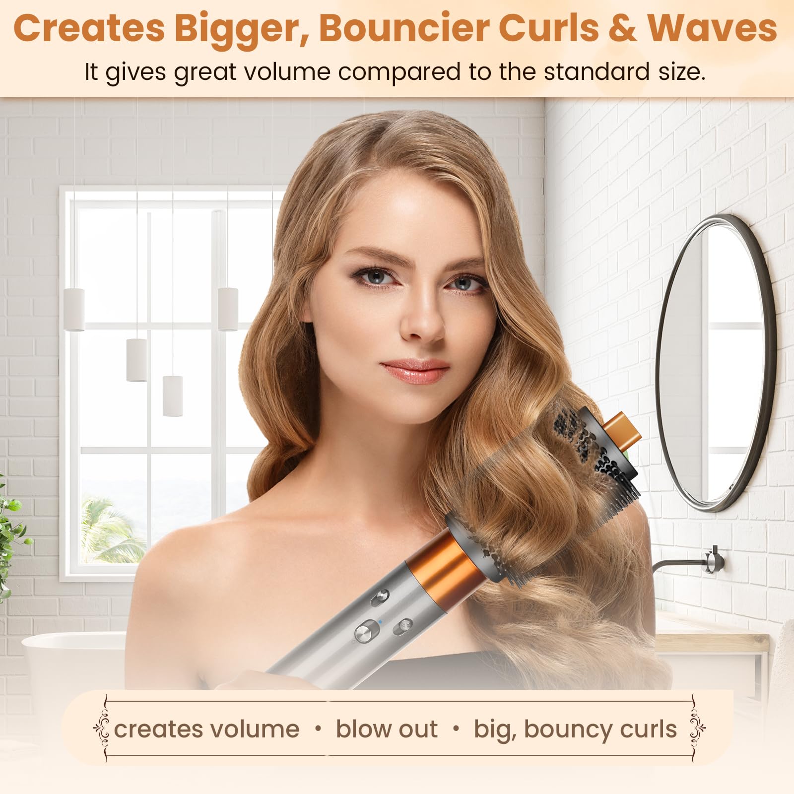PUREGUST volumizing brush provides a polished, humidity-resistant finish