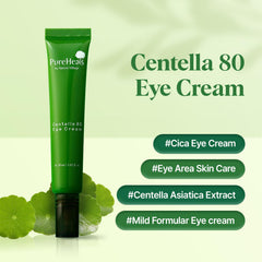 Pureheal's Centella 80 Eye Cream gel texture spread smoothly on skin.