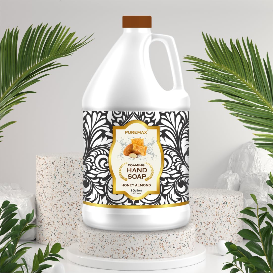 Puremax 1-gallon refill promotes eco-friendly, cost-effective daily use.