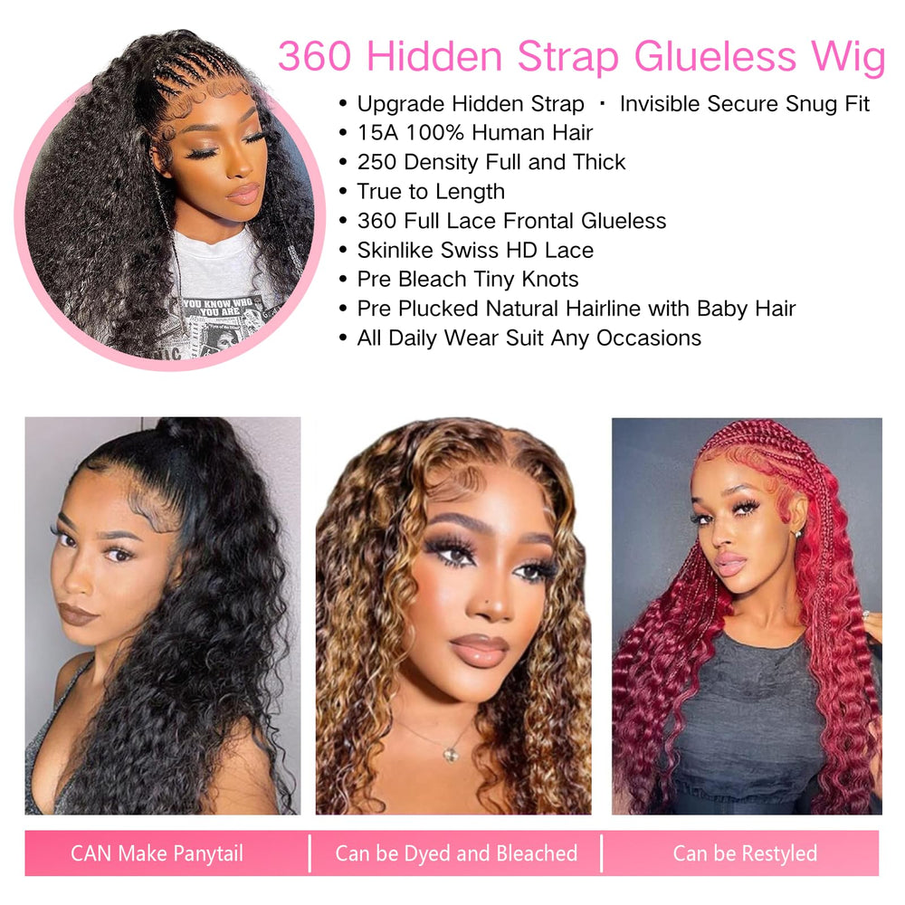 PureMiss wig accessories including cap net, comb, spray bottle