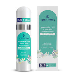 PureNaturis Whole Body Deodorant Spray bottle pour for easy, quick full-body freshness.