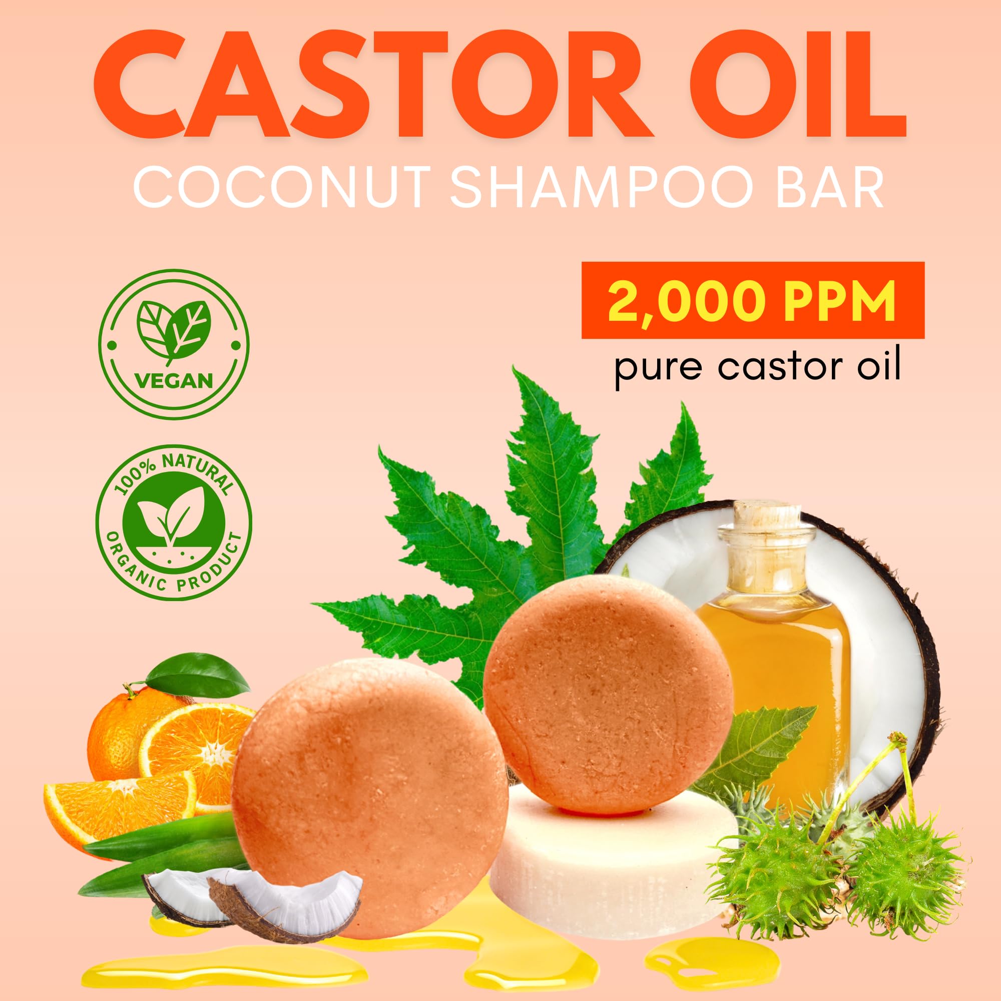 PureRootss castor oil shampoo bar lather shows rich foam for cleansing.