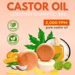 PureRootss castor oil shampoo bar lather shows rich foam for cleansing.