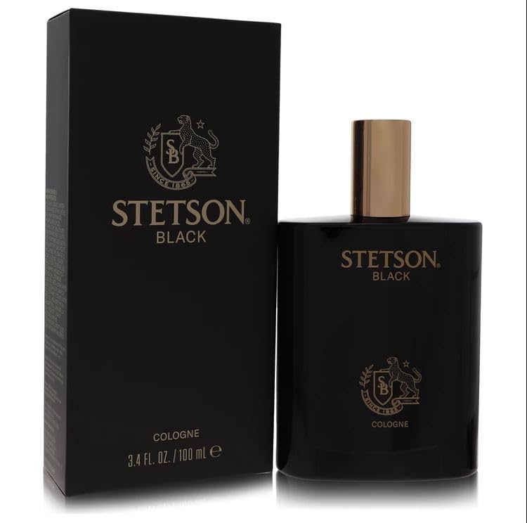 PureScents Stetson Black bottle front view, ideal for daily wear and evenings