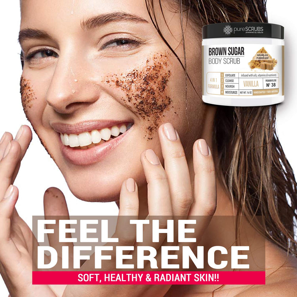 PureSCRUBS vanilla aroma closeup releases soothing fragrance during routine