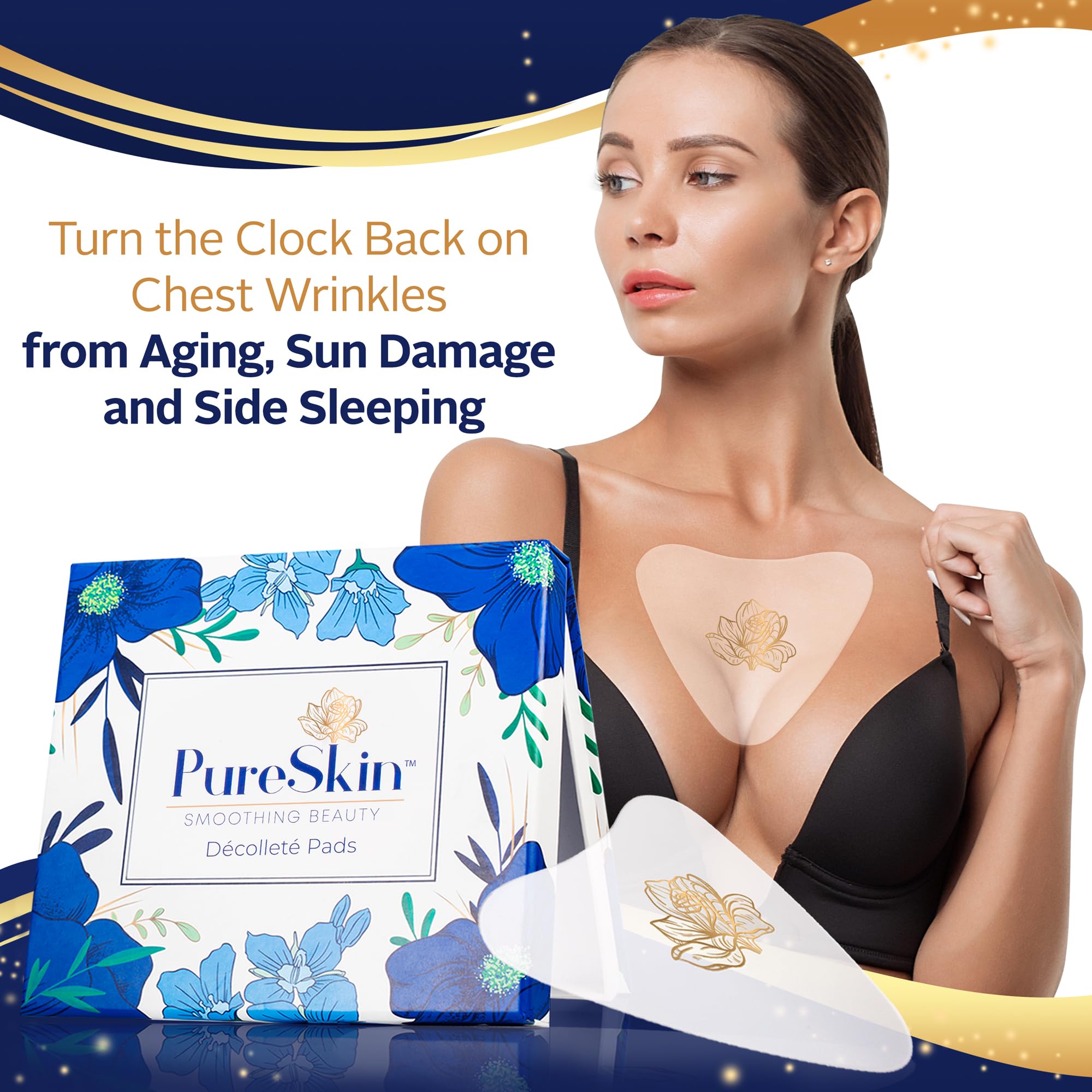 PureSkin pads application image demonstrates easy placement