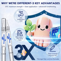 PureSynth nail repair pen applied to nails for an even, clean look.