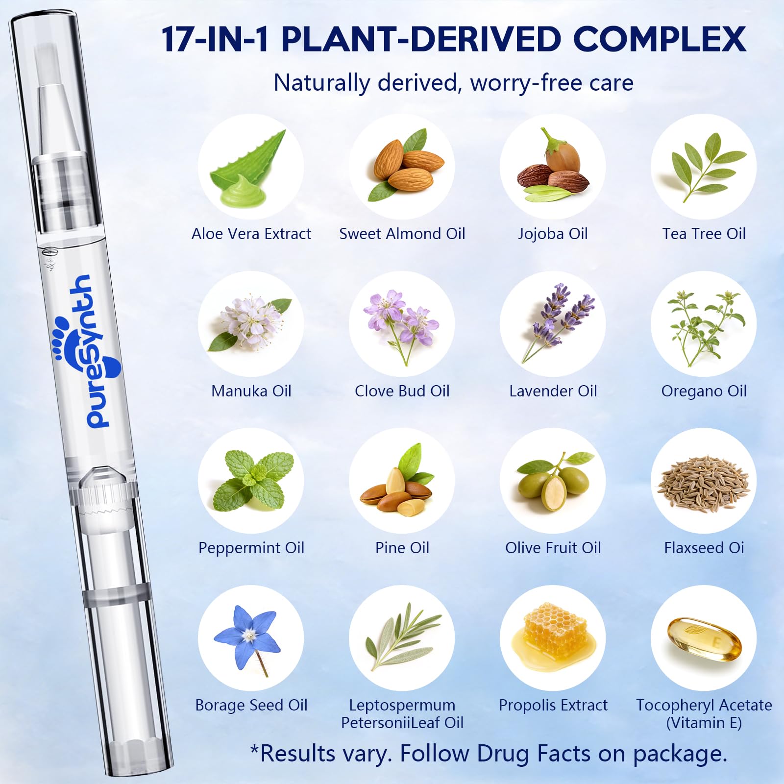 PureSynth travel pack image highlighting compact 3 mL pen for on-the-go care.