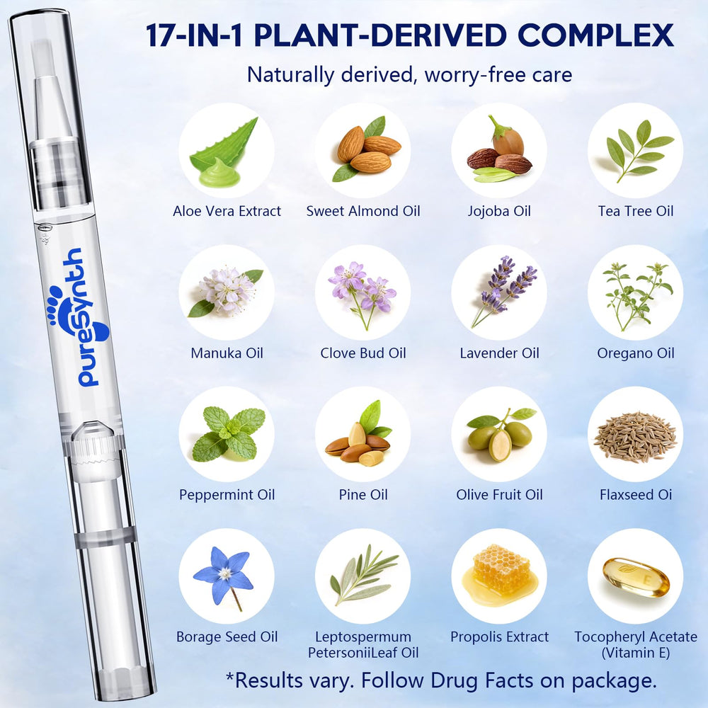 PureSynth travel pack image highlighting compact 3 mL pen for on-the-go care.