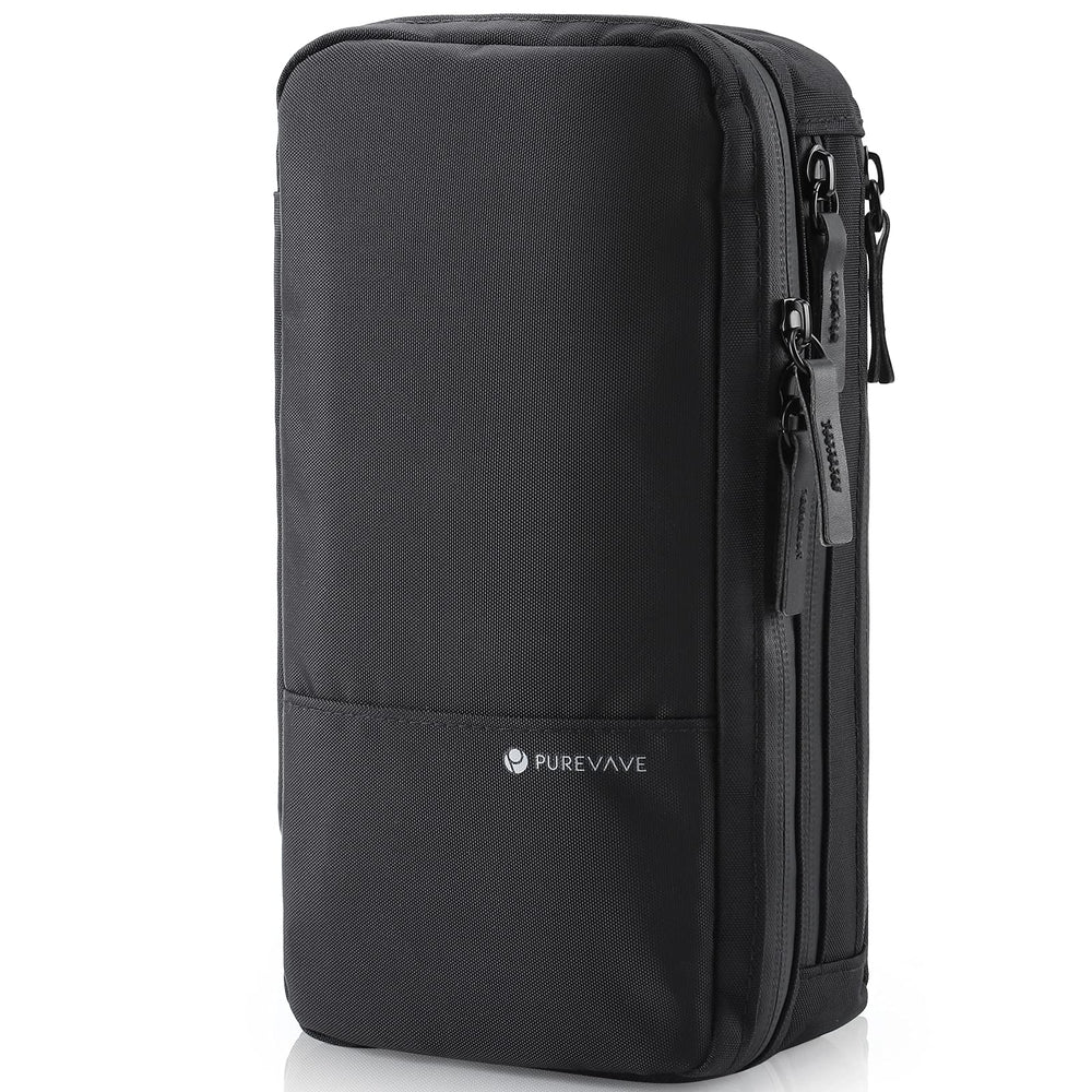Purevave compact mens toiletry bag front compartment keeps essentials organized and accessible.