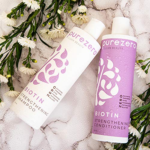 Purezero Biotin Hair Lather illustrates gentle cleansing.