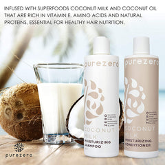 Conditioner being applied for creamy moisture and slip.