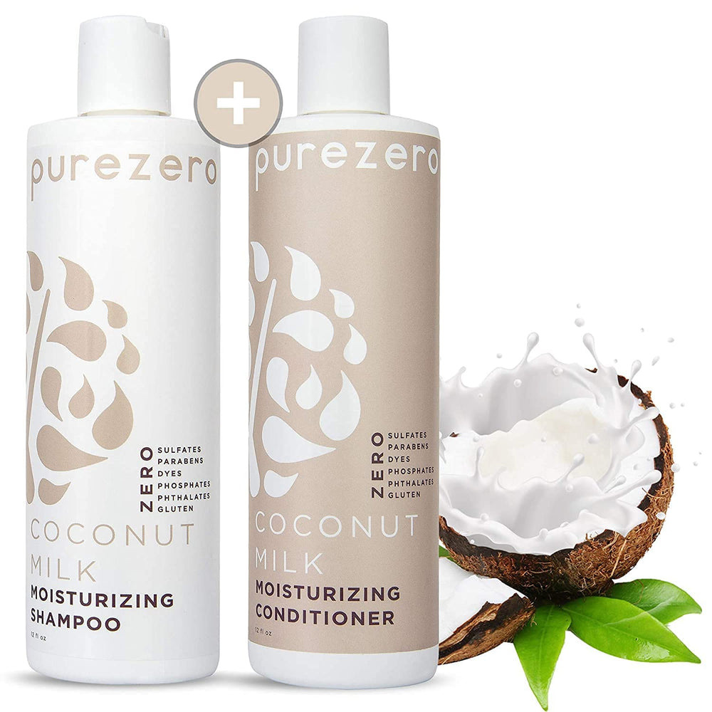 Lather from Purezero coconut milk shampoo cleanses with hydration.