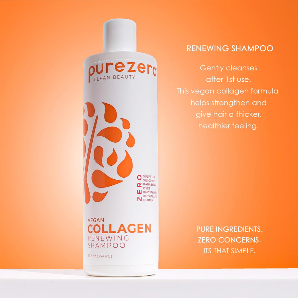 Purezero Collagen Conditioner bottle front delivering hydrating nourishment