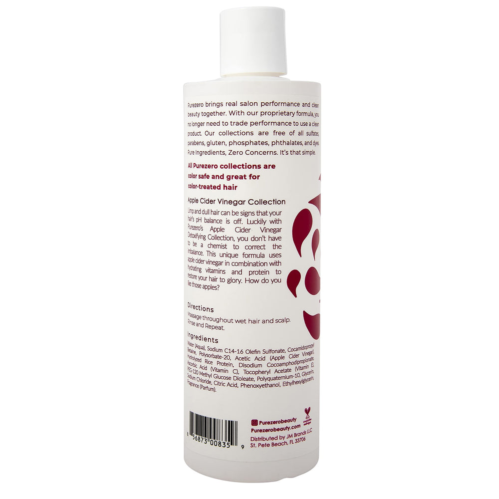 Purezero Detox Shampoo lather closeup highlighting gentle cleansing without harsh sulfates.