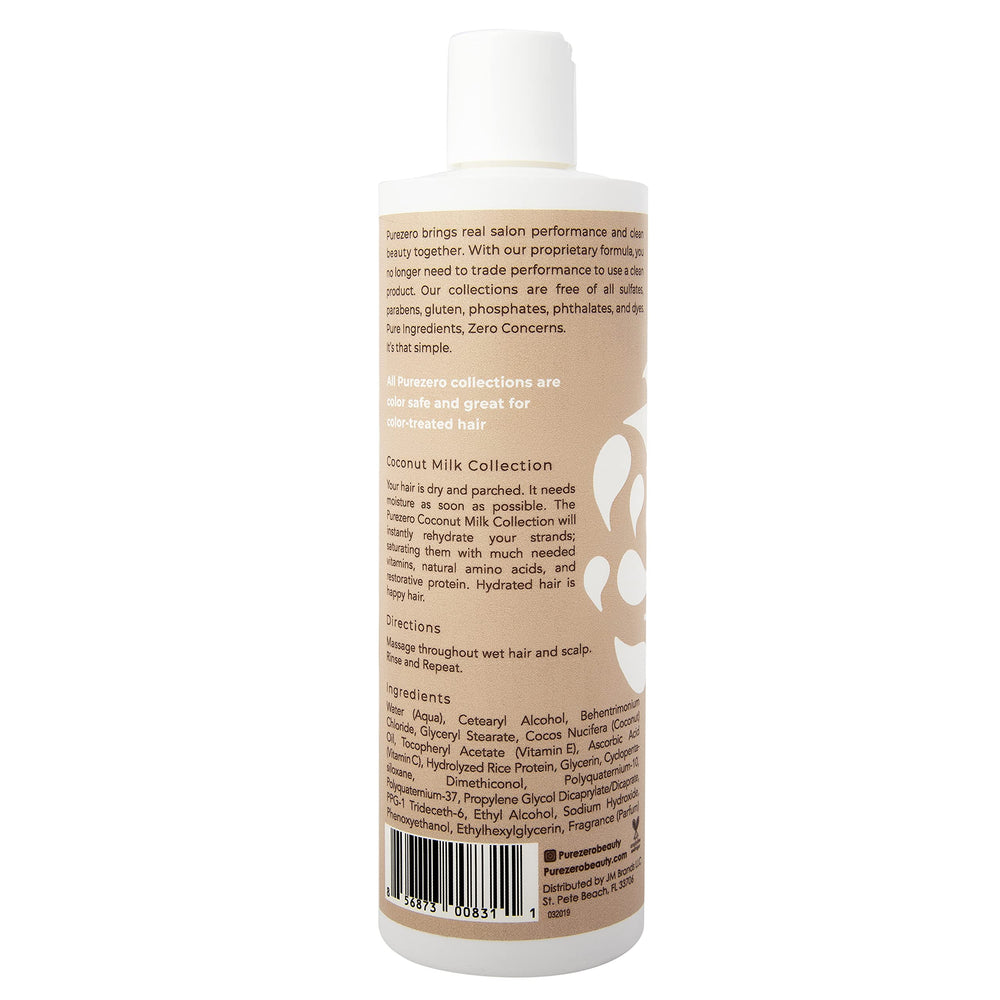 Purezero frizz-control test showing smooth, manageable strands