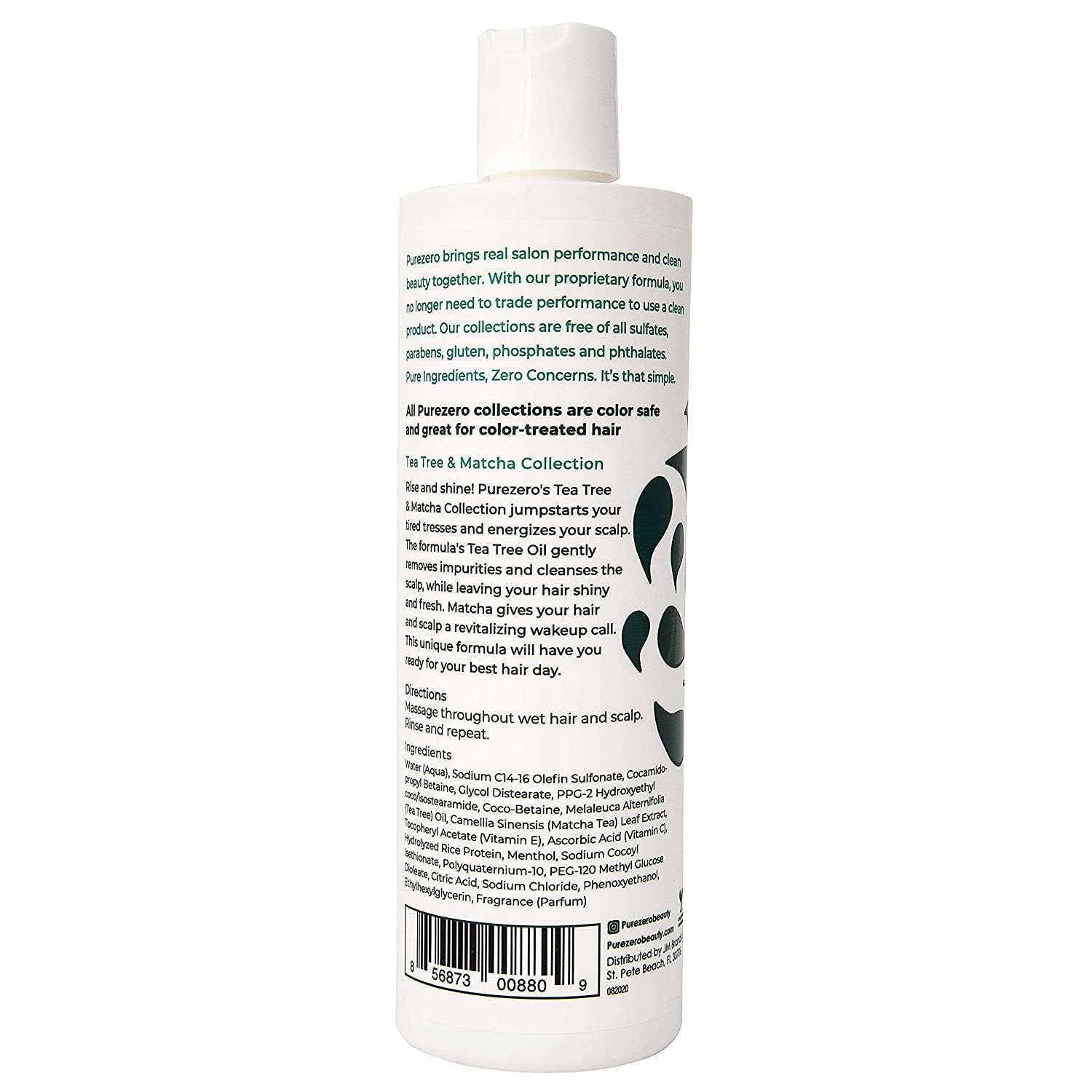 Purezero packaging box emphasizes USA-made and vegan-friendly status.