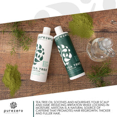 Purezero scalp tingling application demonstrating cooling, energizing sensation.