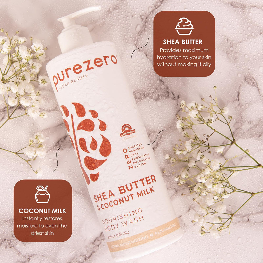 Purezero foam massage closeup implies hydrating cleanse suitable for sensitive skin.